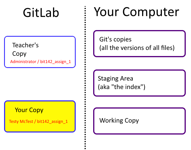 Your project on the GitLab server