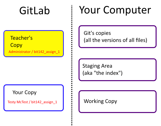 Your project on the GitLab server